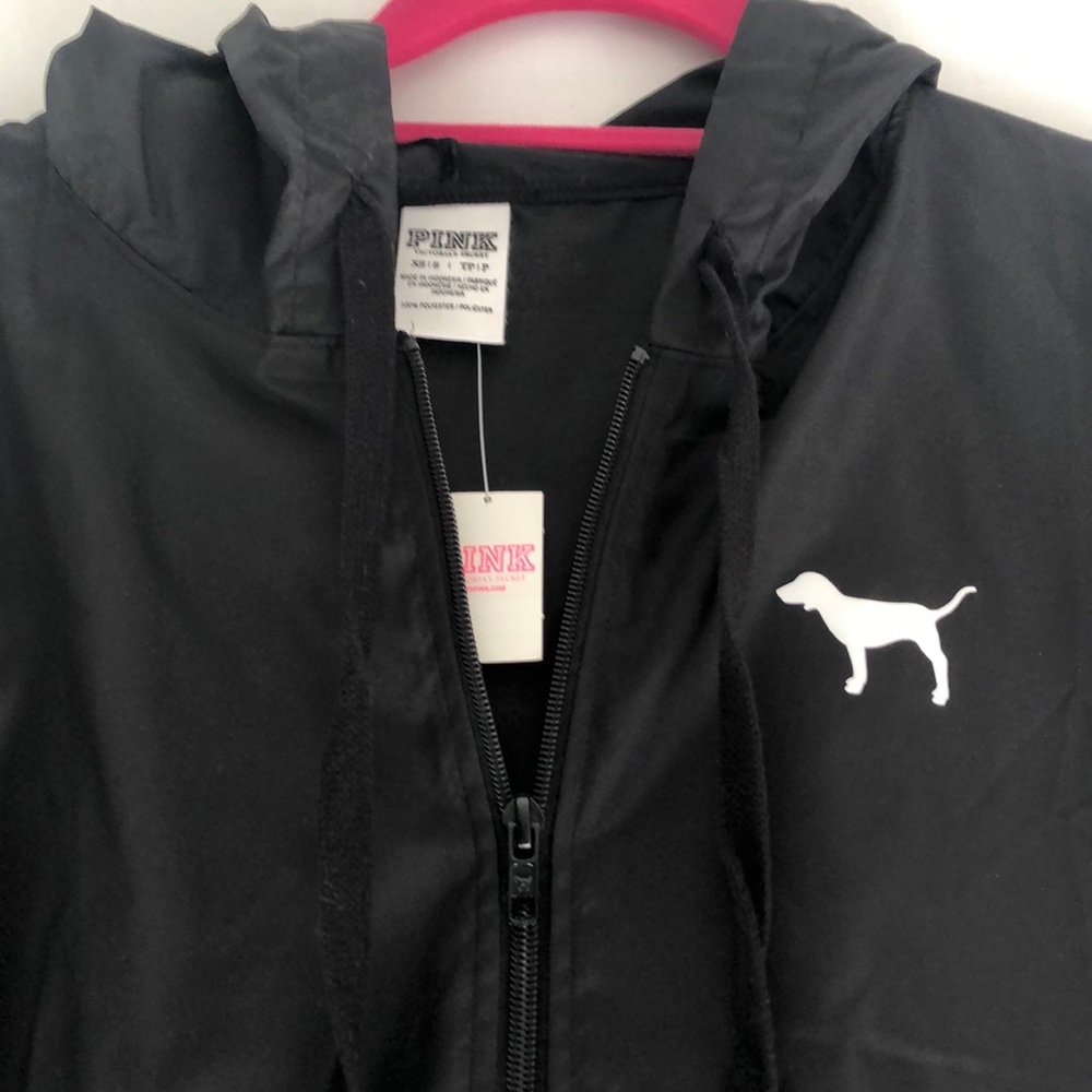 NWT PINK 3/4 zip hoodie - Picture 2 of 3